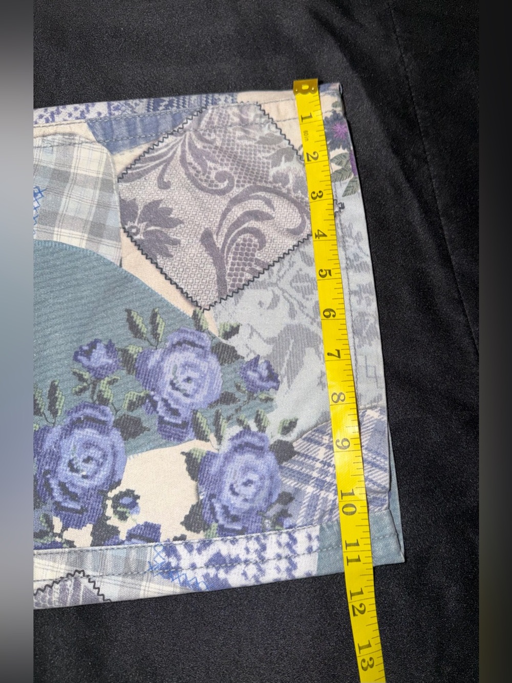 BDG Urban Outfitters Kayla Patchwork Wide Leg Pants Size 33 Low Rise Cottagecore - Picture 4 of 13